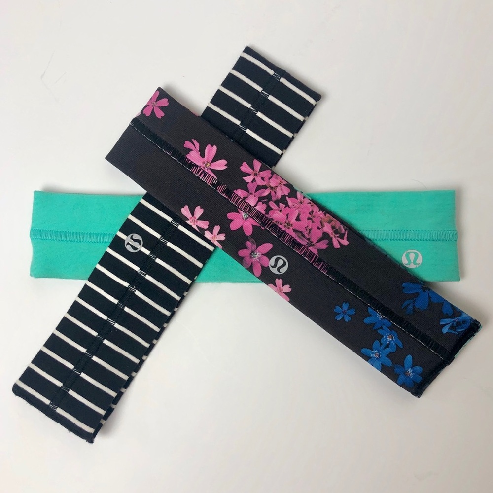 3 LULULEMON HEAD BANDS